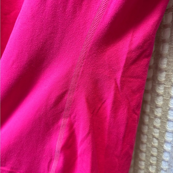 Under Armour Women's Vibrant Pink V-Neck Long Sleeve Tee - Picture 3 of 5